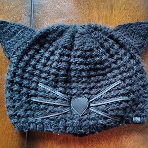 Karl Lagerfeld Cat Ears Beanie Hat
